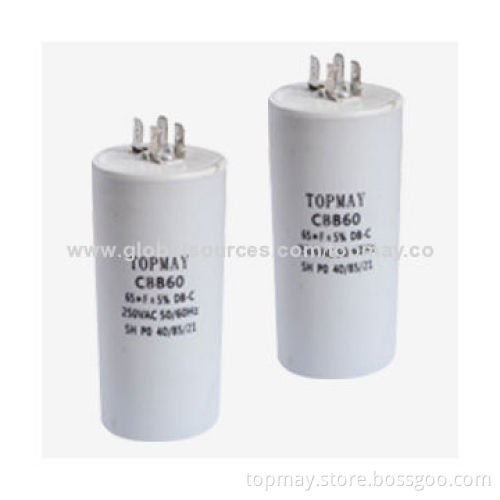 Polypropylene Film Capacitor, 250 to 500V AC Rated Voltage and 8 to 100μF Capacitance Range